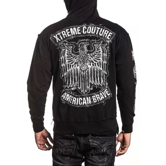 Xtreme Couture By AFFLICTION Men Hoodie CLUB CHAPTER - Picture 12 of 15